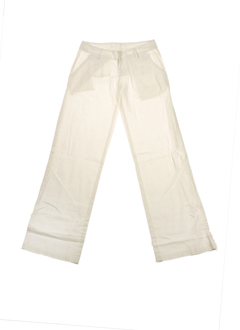 teddy smith pantalons fille de couleur blanc
