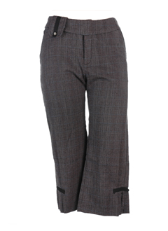 womn pantacourts femme de couleur anthracite
