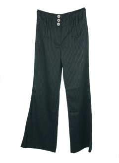 double one peace pantalons femme de couleur noir