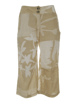 coco menthe pantacourts femme de couleur beige