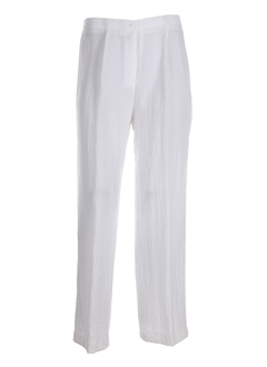 jean gabriel pantalons femme de couleur blanc