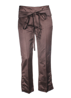 sportmax pantacourts femme de couleur chocolat