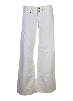 fornarina pantalons femme de couleur ecru