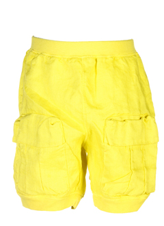 taille 0 pantacourts fille de couleur jaune