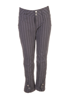 one step pantalons femme de couleur anthracite