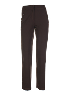 my way pantalons femme de couleur marron