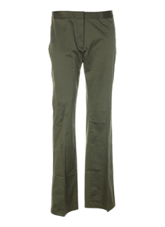 benetton pantalons femme de couleur kaki