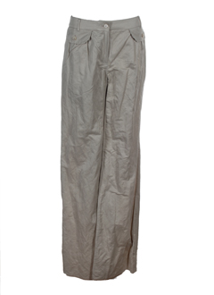 maxmara pantalons femme de couleur ecru
