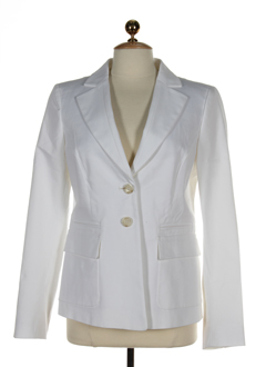 sportmax vestes femme de couleur blanc casse
