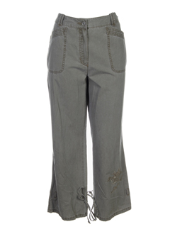 steilmann pantalons femme de couleur kaki