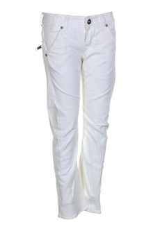 guess jeans pantacourts femme de couleur blanc