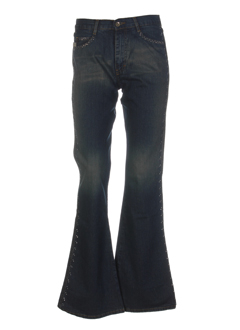 used jeans jeans femme de couleur bleu fonce