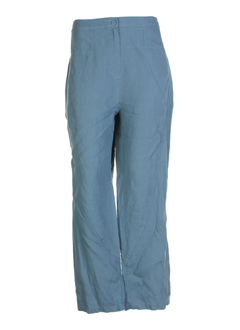 cannisse pantalons femme de couleur bleu