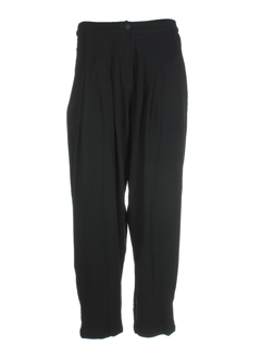 cannisse pantalons femme de couleur noir