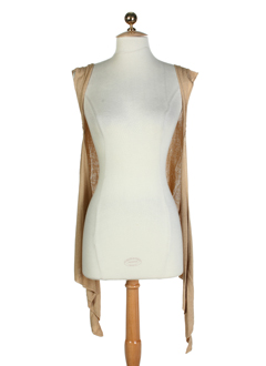 ambre babzoe gilets femme de couleur camel