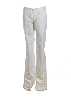 atsuro tayama pantalons femme de couleur creme