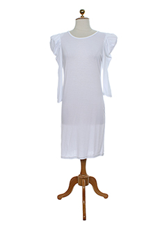 jus d'orange robes femme de couleur blanc