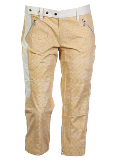 custo pantacourts femme de couleur creme