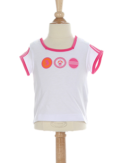 adidas t-shirts fille de couleur blanc