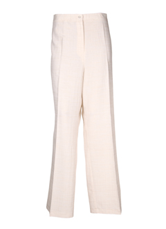 devernois pantalons femme de couleur ecru
