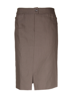 devernois jupes femme de couleur taupe