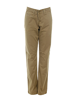 cirrone jeans pantalons femme de couleur marron clair