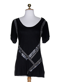 fairly t-shirts femme de couleur noir