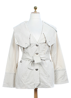 be the queen vestes femme de couleur beige multicolore