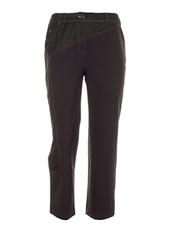 znj pantacourts femme de couleur marron fonce