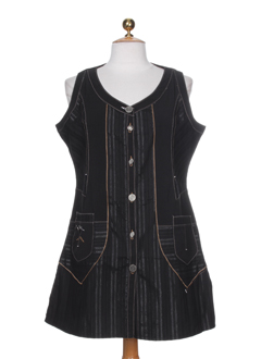 be the queen tuniques femme de couleur noir multicolore