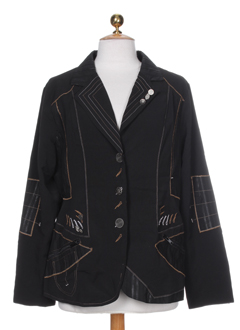 be the queen vestes femme de couleur noir multicolore