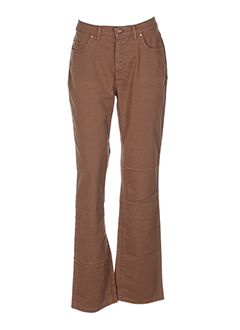 trussardi jeans pantalons femme de couleur marron
