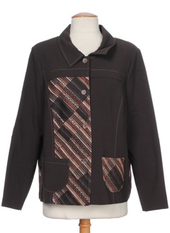 jean delfin vestes femme de couleur marron
