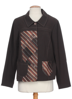 jean delfin vestes femme de couleur marron