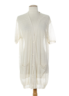 sportmax gilets femme de couleur beige