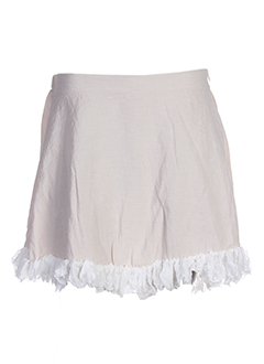 zone bleue jupes femme de couleur beige