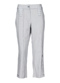 jean gabriel pantalons femme de couleur gris