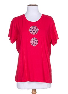 jean delfin t-shirts femme de couleur rouge