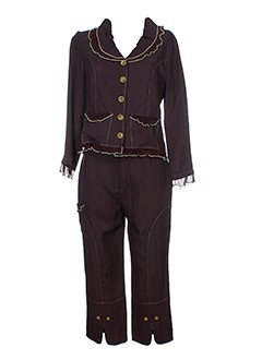 jean delfin ensemble femme de couleur marron
