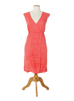 lauren vidal robes femme de couleur orange