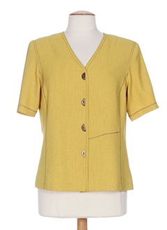 telmail vestes femme de couleur jaune