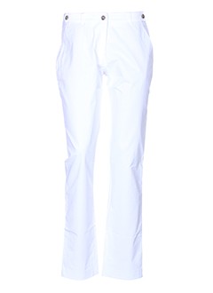 rivieres de lune pantalons femme de couleur blanc