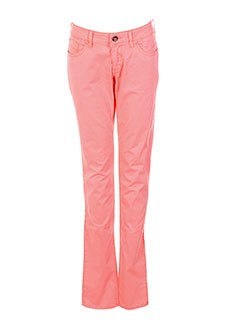 teddy smith pantalons fille de couleur rose