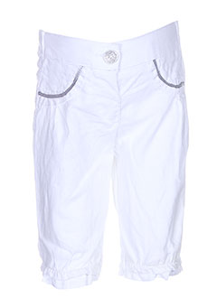 3 pommes pantacourts fille de couleur blanc