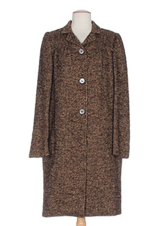 momoni manteaux femme de couleur marron