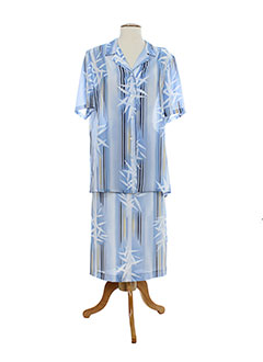 sommermann ensemble femme de couleur bleu