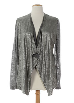 120 et lino cardigans femme de couleur gris (photo) 120 et lino cardigans femme de couleur gris (photo)