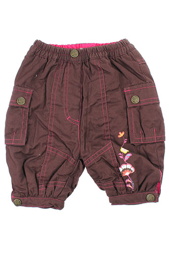 orchestra pantalons fille de couleur marron