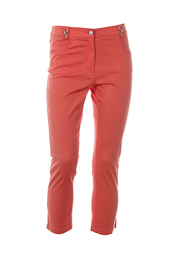 mademoiselle ambre pantacourts femme de couleur orange