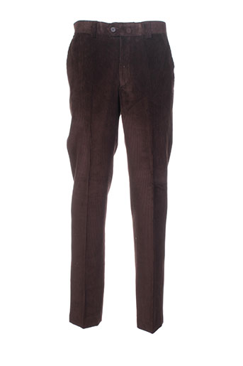 pedro morago pantalons femme de couleur marron